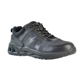 WORKWEAR, SAFETY & CORPORATE CLOTHING SPECIALISTS Charger - Sportsmates Black mesh Safety Sports Jogger