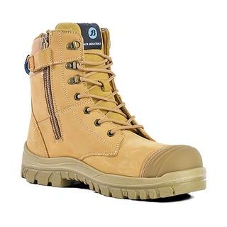 WORKWEAR, SAFETY & CORPORATE CLOTHING SPECIALISTS Wheat Nubuck Zip / Lace Up 150Mm Safety Boot