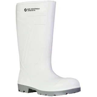 WORKWEAR, SAFETY & CORPORATE CLOTHING SPECIALISTS Bata 892-11021 Jobmater PU Safety Toe Gumboot White/Grey