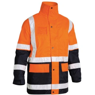 WORKWEAR, SAFETY & CORPORATE CLOTHING SPECIALISTS TAPED HI VIS 5 IN 1 RAIN JACKET