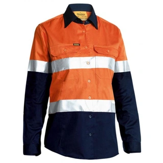 WORKWEAR, SAFETY & CORPORATE CLOTHING SPECIALISTS - Womens 3M Taped Cool Lightweight Hi Vis Shirt - Long Sleeve