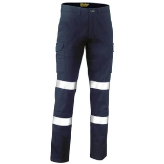 WORKWEAR, SAFETY & CORPORATE CLOTHING SPECIALISTS - TAPED BIOMOTION STRETCH COTTON DRILL CARGO PANTS