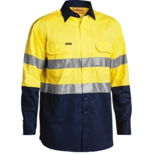 WORKWEAR, SAFETY & CORPORATE CLOTHING SPECIALISTS 3M Taped Cool Lightweight Hi Vis Mens Shirt - Long Sleeve