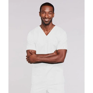 WORKWEAR, SAFETY & CORPORATE CLOTHING SPECIALISTS Poly Cotton Stretch Unisex V Neck Top