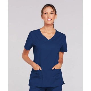 WORKWEAR, SAFETY & CORPORATE CLOTHING SPECIALISTS Poly Cotton Stretch V Neck Top
