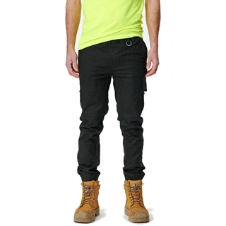 WORKWEAR, SAFETY & CORPORATE CLOTHING SPECIALISTS - MENS CUFFED ELASTIC PANT