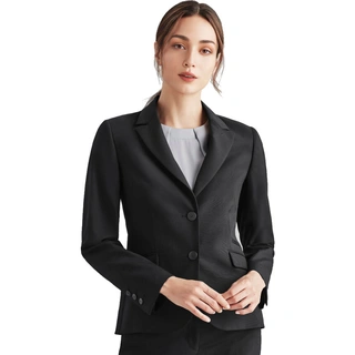 WORKWEAR, SAFETY & CORPORATE CLOTHING SPECIALISTS Comfort Wool - Womens 2 Button Mid Length Jacket