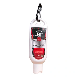WORKWEAR, SAFETY & CORPORATE CLOTHING SPECIALISTS Ultra Protect SPF50+ Sunscreen 60ml Clip-On-Black-60ml