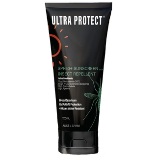 WORKWEAR, SAFETY & CORPORATE CLOTHING SPECIALISTS Ultra Protect SPF50+ Sunscreen with Insect Repell 125ml Tube