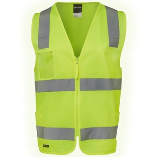 WORKWEAR, SAFETY & CORPORATE CLOTHING SPECIALISTS JB's HI VIS (D+N) ZIP SAFETY VEST 