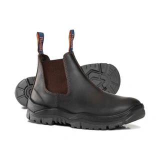 WORKWEAR, SAFETY & CORPORATE CLOTHING SPECIALISTS Claret Oil Kip V-Cut Elastic Sided Boot