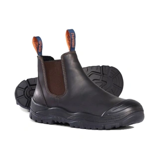 WORKWEAR, SAFETY & CORPORATE CLOTHING SPECIALISTS Claret Oil Kip Premium Elastic Sided Boot w/ Scuff Cap