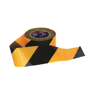 WORKWEAR, SAFETY & CORPORATE CLOTHING SPECIALISTS Barricade Tape - 100mm x 75m Yellow / Black