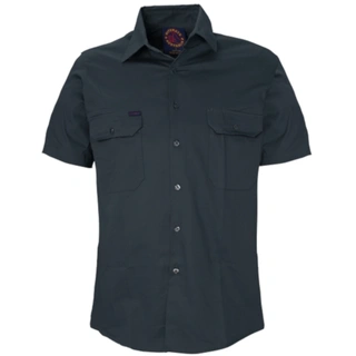WORKWEAR, SAFETY & CORPORATE CLOTHING SPECIALISTS - Open Front Shirt - Short Sleeve