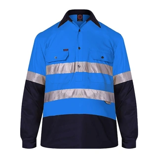 WORKWEAR, SAFETY & CORPORATE CLOTHING SPECIALISTS - Closed Front 2 Tone with 3M 8910 Reflective Tape
