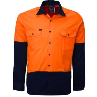 WORKWEAR, SAFETY & CORPORATE CLOTHING SPECIALISTS - Vented Open Front L/W L/S