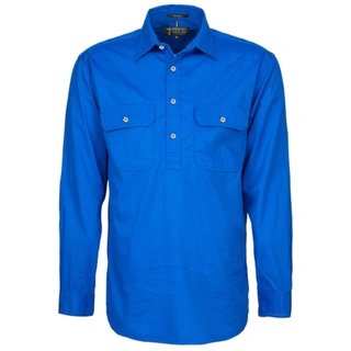 WORKWEAR, SAFETY & CORPORATE CLOTHING SPECIALISTS Mens Pilbara Closed Front L/S Shirt