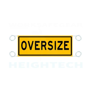 WORKWEAR, SAFETY & CORPORATE CLOTHING SPECIALISTS 1200x450mm - Banner - Class 2 - Oversize-Black / Yellow-1200x450mm