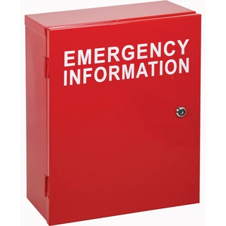 WORKWEAR, SAFETY & CORPORATE CLOTHING SPECIALISTS 600x500mm - Metal - Manifest Cabinet (150mm Deep)-Red-600x500mm