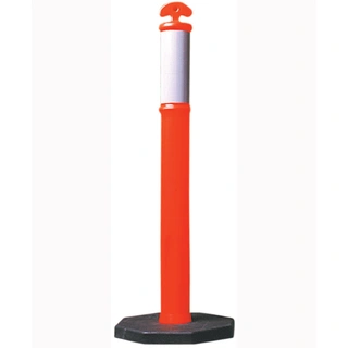 WORKWEAR, SAFETY & CORPORATE CLOTHING SPECIALISTS 6kg - Portable Bollard and Base-Orange-One Size